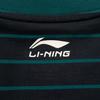 Li-Ning Striped Letter Breathable Versatile Short Sleeve T-Shirt Men Tops Black AHSV281-7