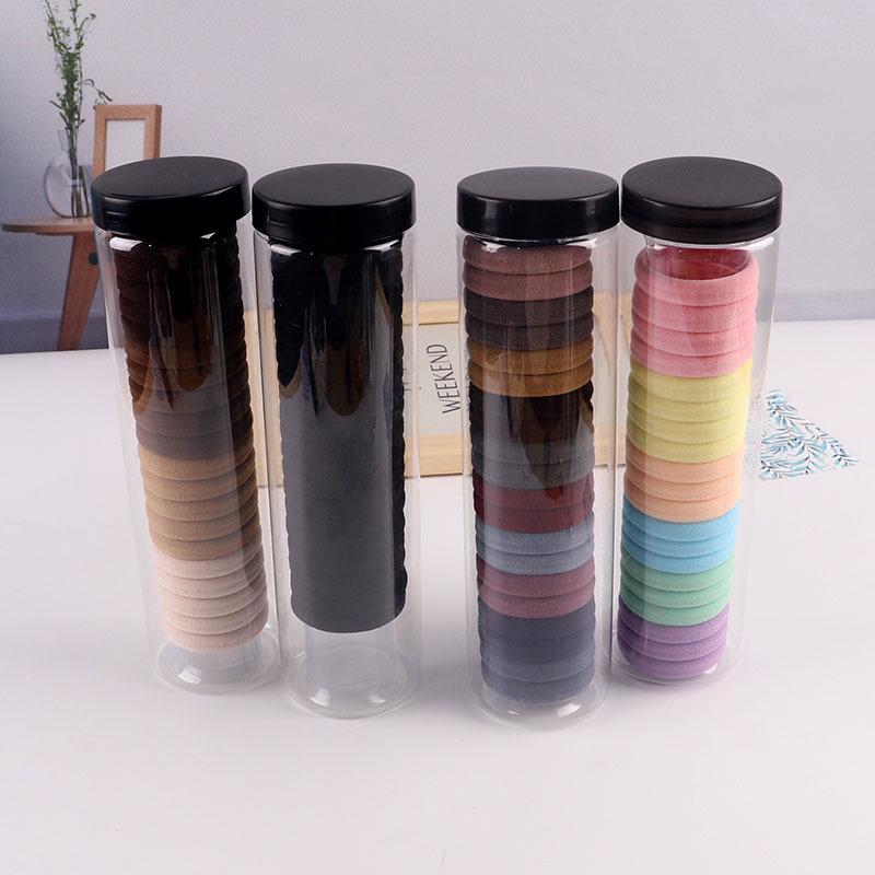 20-Pack Milk Coffee Elastic Hair Ties: Soft, Durable, High-Elasticity Rubber Bands