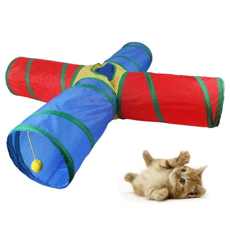 Cat Tunnel Tube Funny Kitten Toy Foldable Toy for Cat Interactive Cat Training Rabbit Animal Plays Games Pet Product