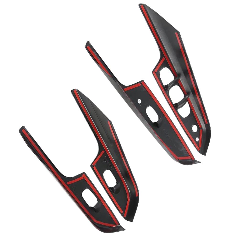 4 szt. Do Nissan Navara NP300 ST 2016-2024 Akcesoria Wewnętrzne Panel Zmiany Biegów Wewnętrzna Klamka Drzwiowa Pokrywa Wykończeniowa Ramka