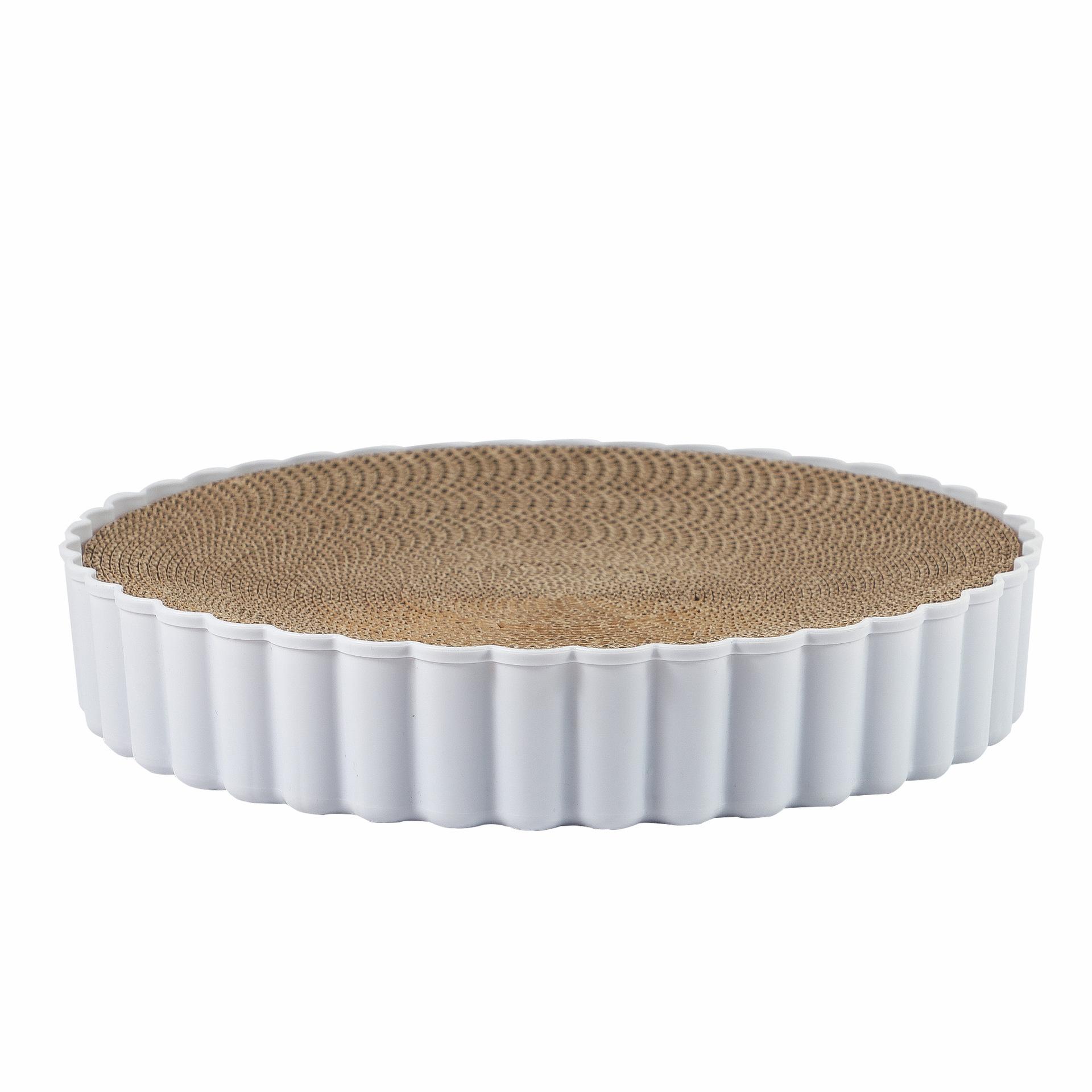 

Premium Supplies High Quality Round Cat Scratcher Pad Grinding Claws Cardboard Corrugated Paper Cats Scratching Board Kitten Scrapers Pet Furniture серый