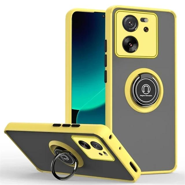 

Магнитный матовый чехол для Xiaomi Mi 13T 12T 11T 13 12 12X 12S 9T 10T 10 Pro 14 11 Ultra Lite 5G Ne противоударный чехол Funda For Mi 14 жёлтый