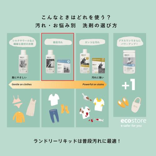 ecostore laundry liquid [unscented] 1l laundry detergent, detergent, liquid, plant-derived, skin-friendly