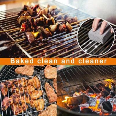 1PCS BBQ Grill Cleaning Brush Brick Block Barbecue Cleaning Stone Pumice Brick for Barbecue Rack Outdoor Kitchen BBQ Tools 2024 New