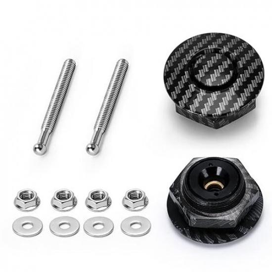 2pcs 1.25" Universal Style Quick Latch Bumper Release Fastener Push Button Bille