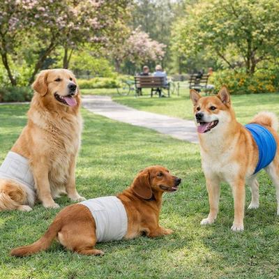 Breathable Dog Physiological Pants Washable High Absorbing Pet Underwear Comfortable Leak-proof Courtesy Pants Anti Estrus