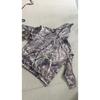 Damen Camouflage Kapuzenpullover mit 3D Dschungel Ahornblatt Ast Aufdruck Lockerer Schnitt Streetwear Langarm Oberteil