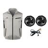 Fan Vest with Adjustable Wind Speed Powerful Dual Fan Cooling Ergonomic Design Summer Heat Relief Cooling Waistcoat