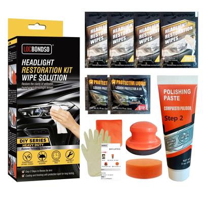 Headlight Yellowing Cleaner Easy Dullness and Yellowing Durable Gloves Japanese Instruction Manual Included [LOCBONDSO] & Coating, Remover,