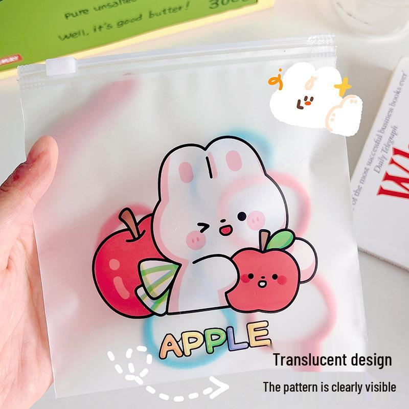 Christmas Animal Snacks Zipper Bag | Cute Cookies, Candy & Mask Storage for Girls