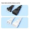 Certified 2-Core Copper Power Cord with 2-Pin Male Plug and Female AC Socket
