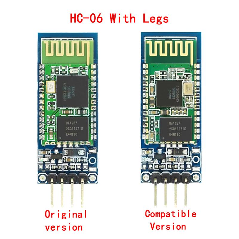 HC-05 HC-06 Master-Slave 6Pin/4Pin Anti-Reverse, Integrated Bluetooth Serial Pass-Through Module, Wireless Serial for Arduino
