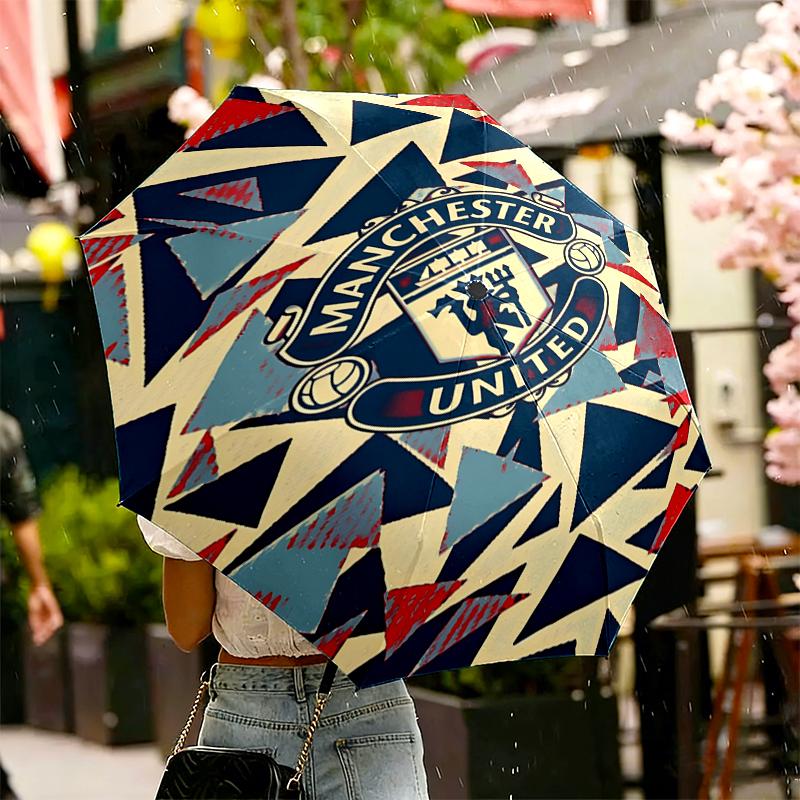 Manchester United F.C Print Umbrella Automatic Opening/ Closing - Portable Foldable Design - Daily use for Travel/Outdoor - Gift for Birthday
