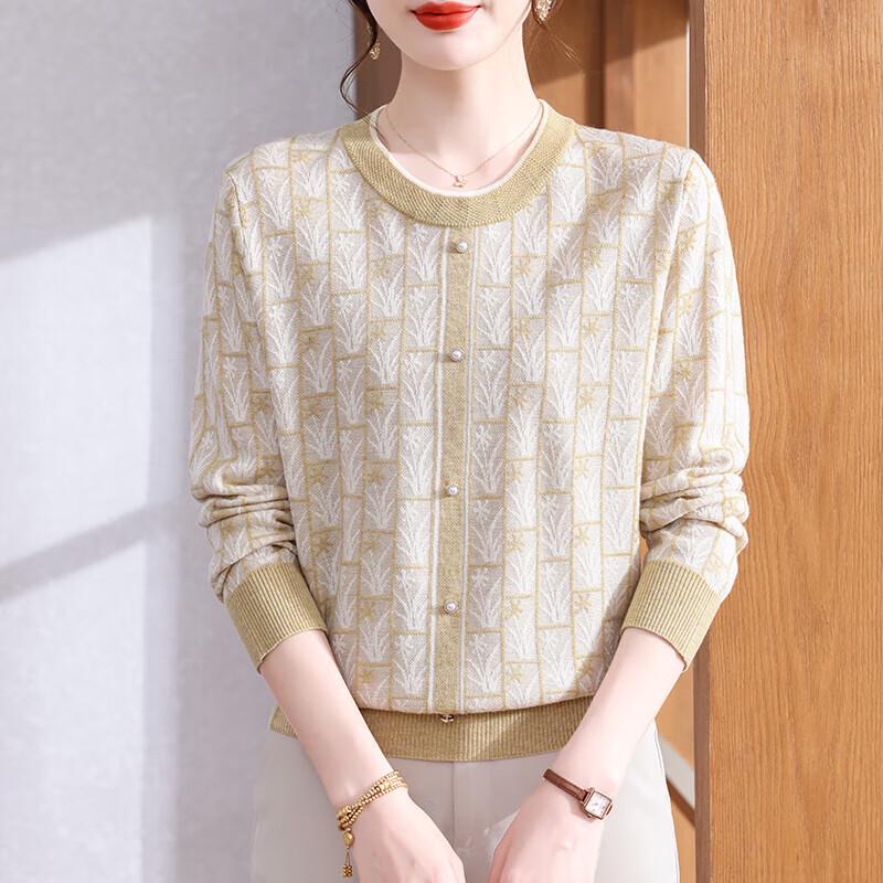 

XUEXI Women s 2025 Autumn Loose Knitted Top 4XL