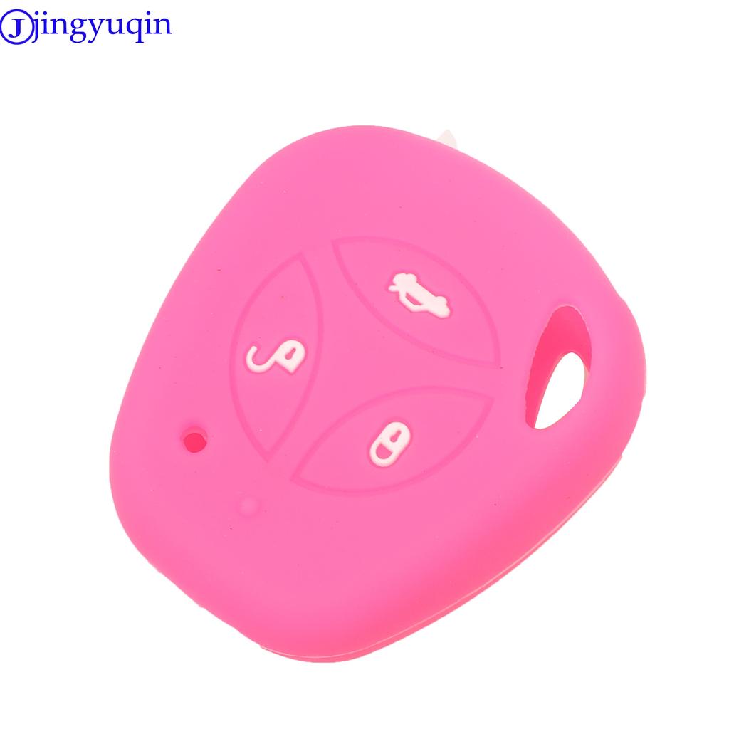 Jingyuqin 3B Silicone Rubber Car Remote Key Fob Cover Case Protector For LADA Priora Sedan Sport Kalina Granta Vesta X-Ray