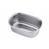 Endo Shoji TKG Washtub, Oval (External Dimensions: 375mm W x 263mm D x 130mm H, Internal Dimensions: 340mm W x 223mm D), Features a convenient drain h