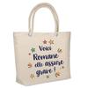 Tote Bag - PLANETEE - Romane - Beach Insulated - Natural Jute - Beige - Printed In France