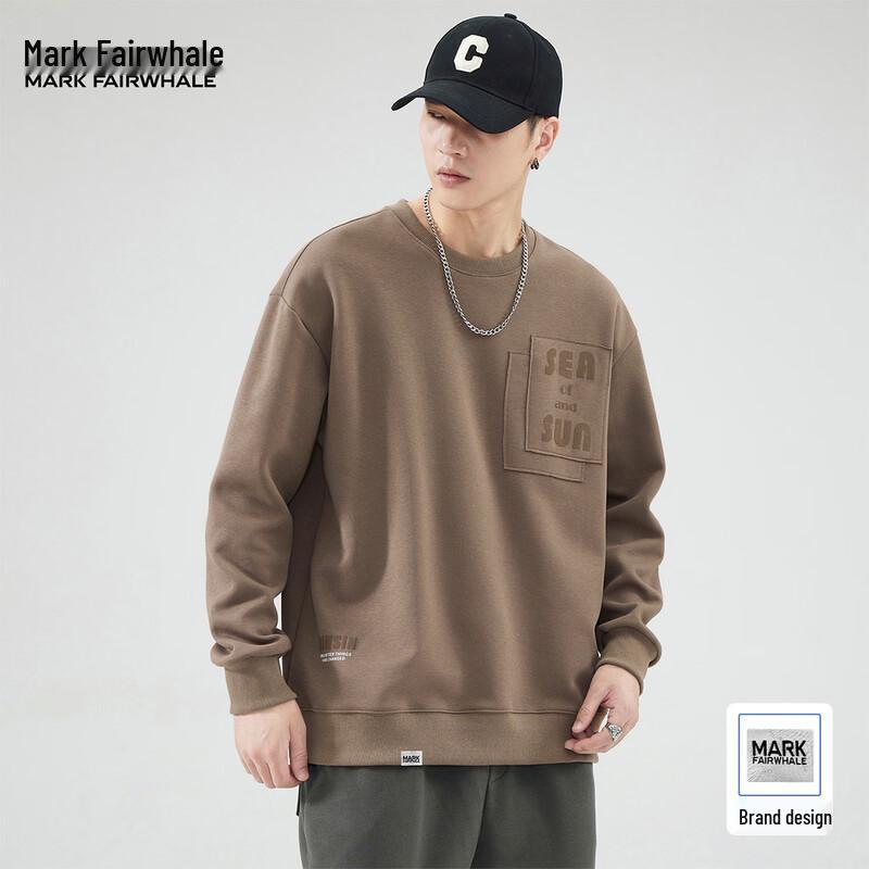 Mark Fairwhale Men's Casual Round Neck Sweatshirt