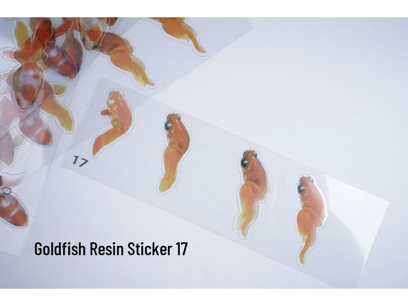 3D Goldfish Resin Stickers - Crystal Epoxy Painting Material