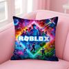 Hot Game R-Robloxs-X Cool Pillow Case Anti-Dustmite Pillowcase Invisible Zipper Silky Short Plush Sofa Cushion Cover
