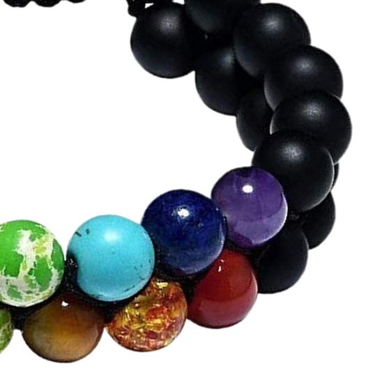 Double Braided Beads Planet Milky Náramek Stone Way Universe Matný náramek