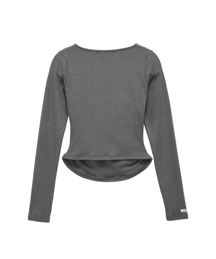 PANDORAFIT Belling Wrap T-Shirt (Dark Gray)