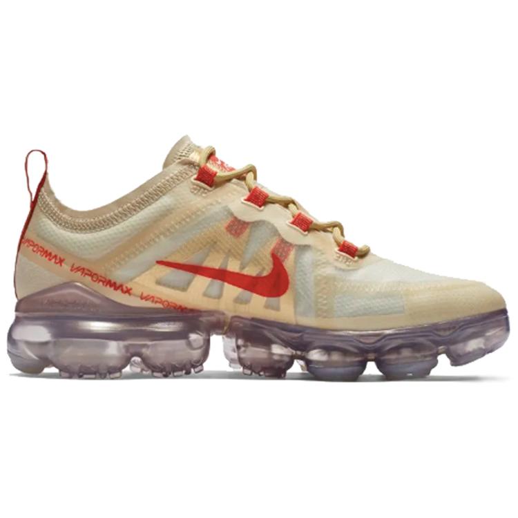 Nike Womens Air VaporMax 2019 'Chinese New Year' (women's sizes) Light Cream / Habanero Red-Club Gold Running Shoes BQ7041 200