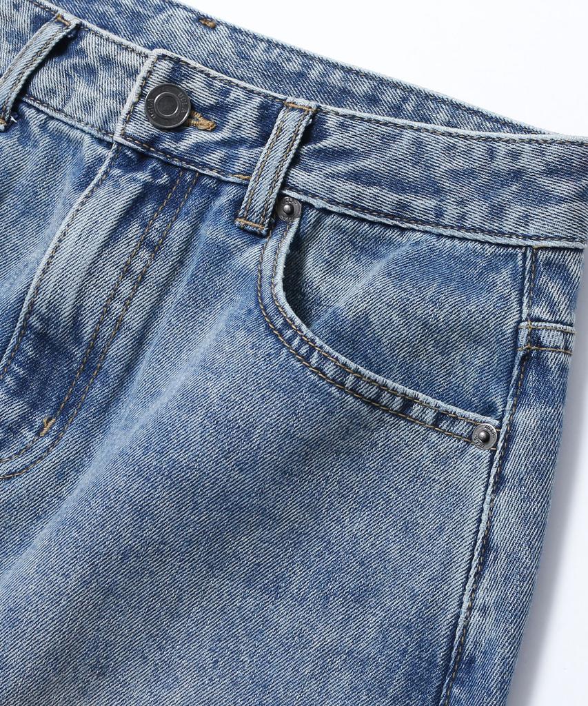 UCLA Women'S Basic Brushed Denim Long Skirt [Md-Indigo](Uc6Ds50)