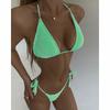 2025 New Fashion Sexy Bikini Solid Swimsuit Women Swimwear Push Up Set Brazilian Bathing Suit Summer Beach Wear Swimming