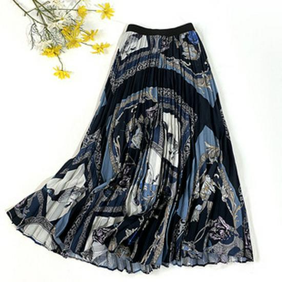 Round Versatile Three-Layer Mesh Pleated Long Skirt for Women - 6-Meter Wide Hem, 2026 Spring/Summer Collection