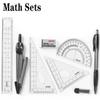 Stationery Compass Ruler Eraser Math Learning Tools Compass Ruler Kit Math Sets Geometry Kit Set