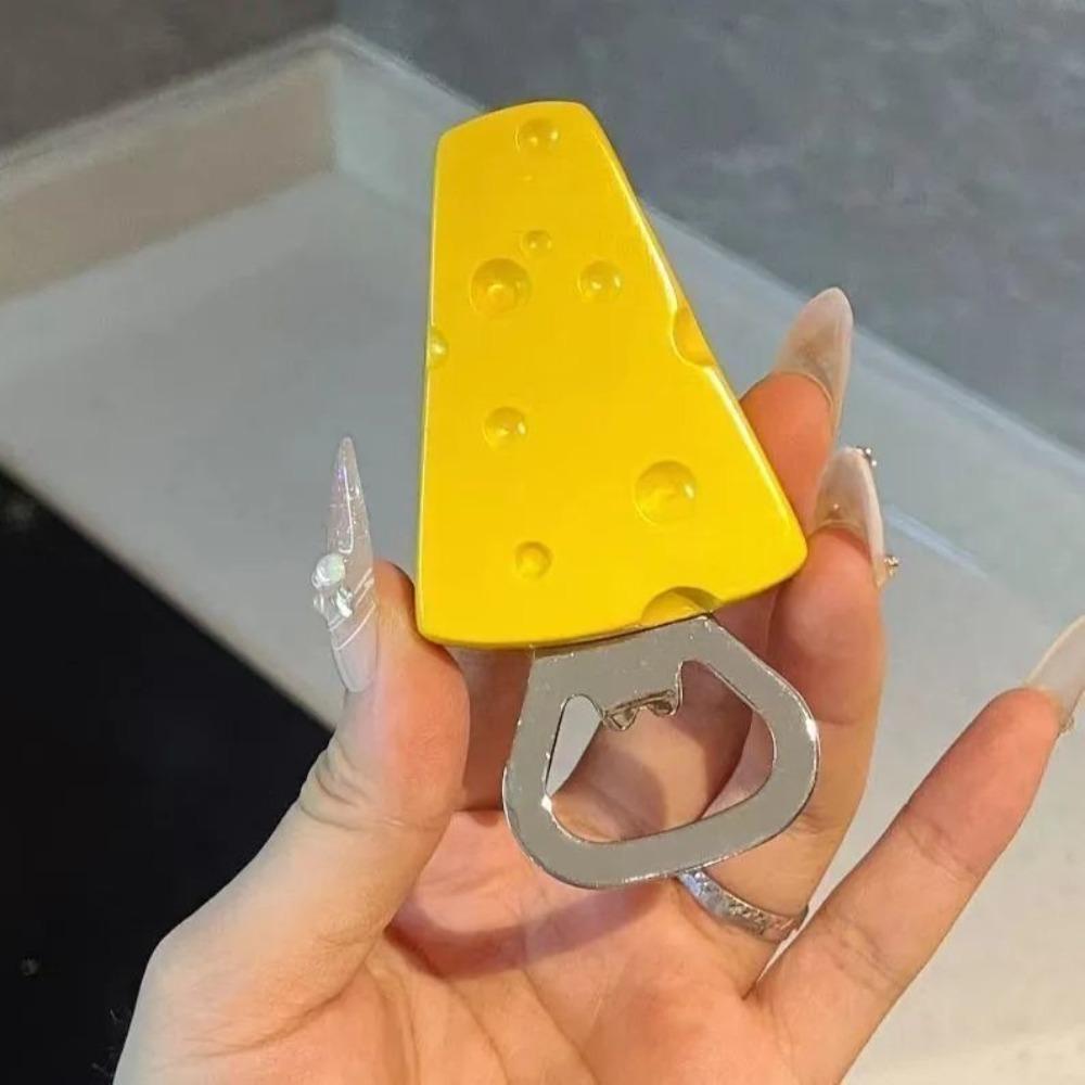 

3D Стереоскопический Открыватель для бутылок в виде сыра Магниты Кухонные гаджеты Новые засахаренные боярышники Открыватель для пива Cheese