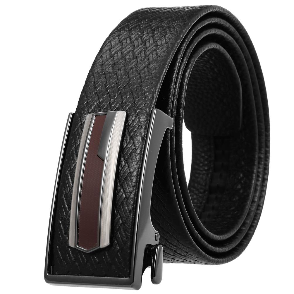 First Layer Cowhide Belt, Automatic Inner Buckle Men'S Belt Ly36-21783-5