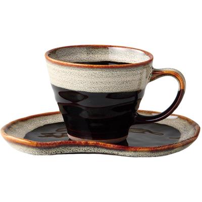 Coffee Cup X D9 X H7cm Tenmou Unofu Coffee Bowl Dish Porcelain Seto Ware Made In Japan Ale-net W11.5