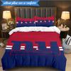 New York Giants Logo 3-teilige Bettwäsche, inklusive 1 Bettbezug und 2 Kissenbezügen. Perfekt für Weihnachten, ideal für Schlafzimmer, Studentenwohnheim