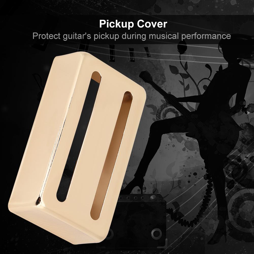 Two Slot Metal Guitar Pickup Case Brass Humbucker Cover for Electric Guitars