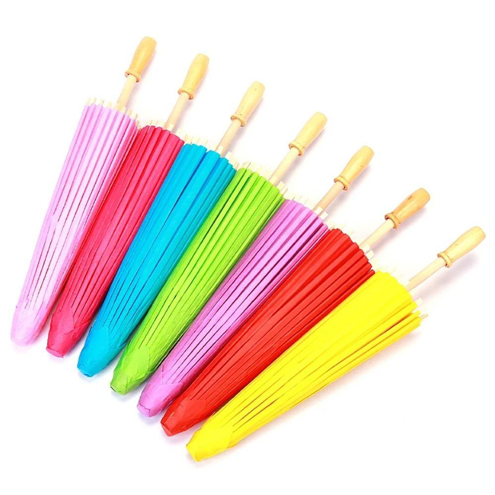 1Pcs Colored Paper Umbrella Photography Prop  for Baby Shower Anniversary Wedding Birthday