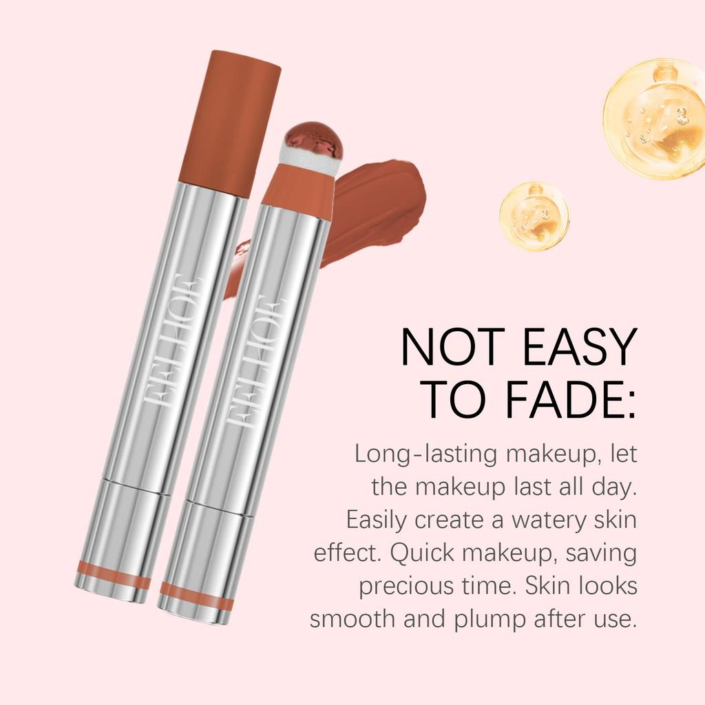 EELHOE Rotating Liquid Blush Lip Gloss Multifunctional Face Makeup, Moist and Easy To Apply, Long-Lasting - Women's Gifts