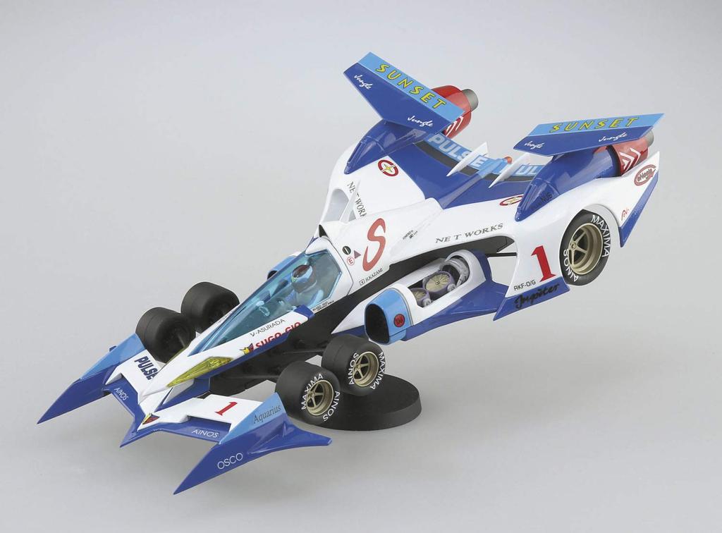 Aoshima Bunka Kyozai Cyber Formula New Asurada Lifting Turn Mode Scale Plastic Model No.8 AKF-0/G 1/24