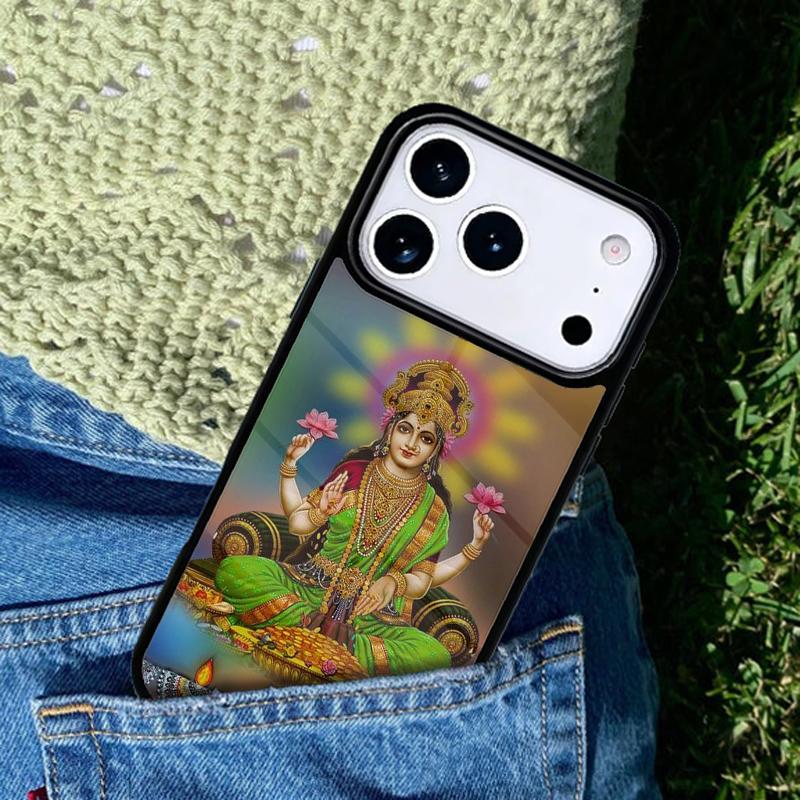 Lakshmi Hindu Goddess Mobile Phone Case Compatible with IPhone 17 16 15 14 13 12 11Pro Max 17 Air Cover