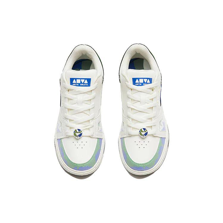 Anta Lightweight Breathable Low-Top Skate Shoes Women Sneakers White 122329231-2