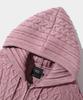 Dimiteulibeullaeg 2Way Heavyweight Cable Knit Zip-Up Hoodie_Dusty Pink