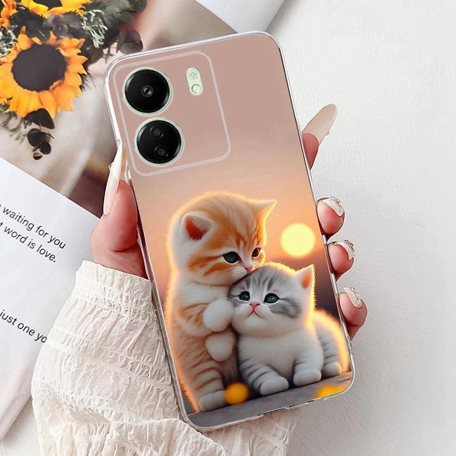 For Xiaomi Poco C65 C 55 C 65 PocoM6 Pro 4G Phone Cover Pretty Girl Cartoons Case Silicone Soft Transparent Bumper Shells 2025
