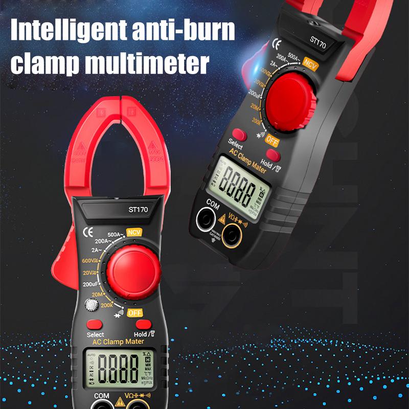 Electric Meter Tester Smart Clamp-On Multimeter 500A Electrician Tools AC Current Live Wire Test Amp Voltage Tester With AC/DC
