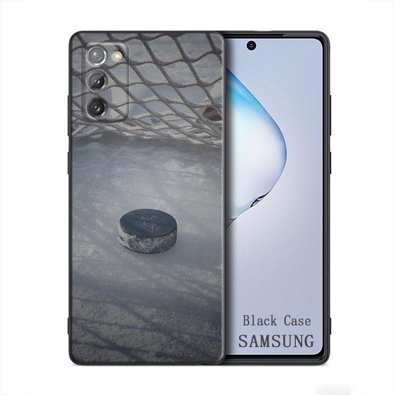Ice Hockey Pool Sport Samsung Galaxy A91 A73 A72 A71 A53 A52 A7 M62 M22 M30s M31s M33 M52 F23 F41 F42 5G Soft Black Phone Case