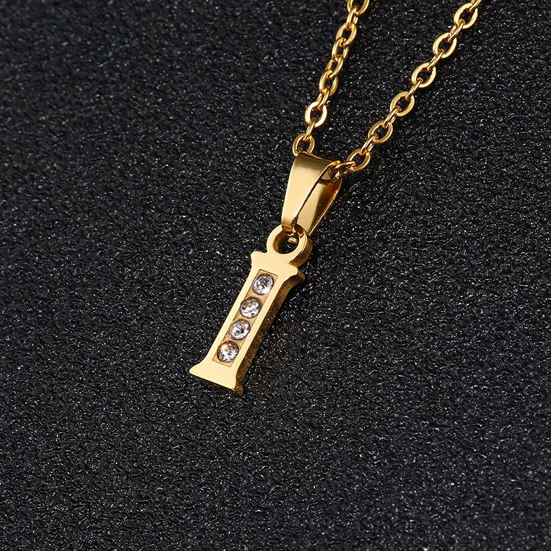 26-Letter Korean Style English Alphabet Pendant Necklace for Women and Besties