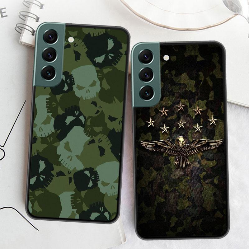 Kamuflażowy Kolor Etui Na Telefon Dla Samsung A16 A26 A36 A56 Galaxy A02S A12 A52S A13 A23 A33 A53 A54 A34 A24 A14 A22 A32 A42 A72 Cov