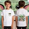 Kids Boys Yoda Graphic T Shirt Cotton Casual Soft Breathable Star Wars Child Clothing Summer Top Toddler Tee