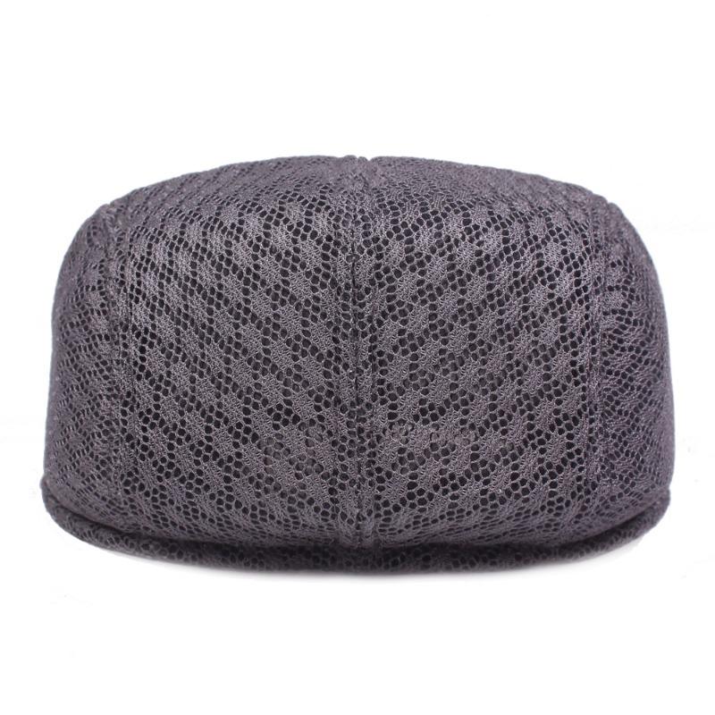 Mesh hat, men's and women's mesh beret, spring and summer retro cap, middle net hat, youth visor