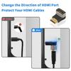 Duttek HDMI Converter 8K HDMI Converter Adapter Male to Female 8K HDMI 90 Degree Adapter High Speed 48Gbps HDMI Adapter Supports 8K Transmission for